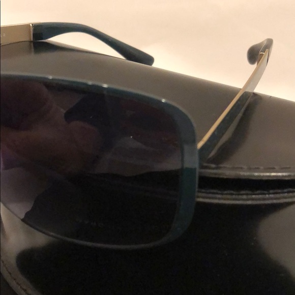 Marc by Marc Jacobs teal square metal sunglasses - Picture 3 of 3